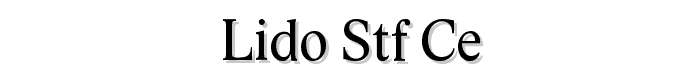 Lido STF CE font